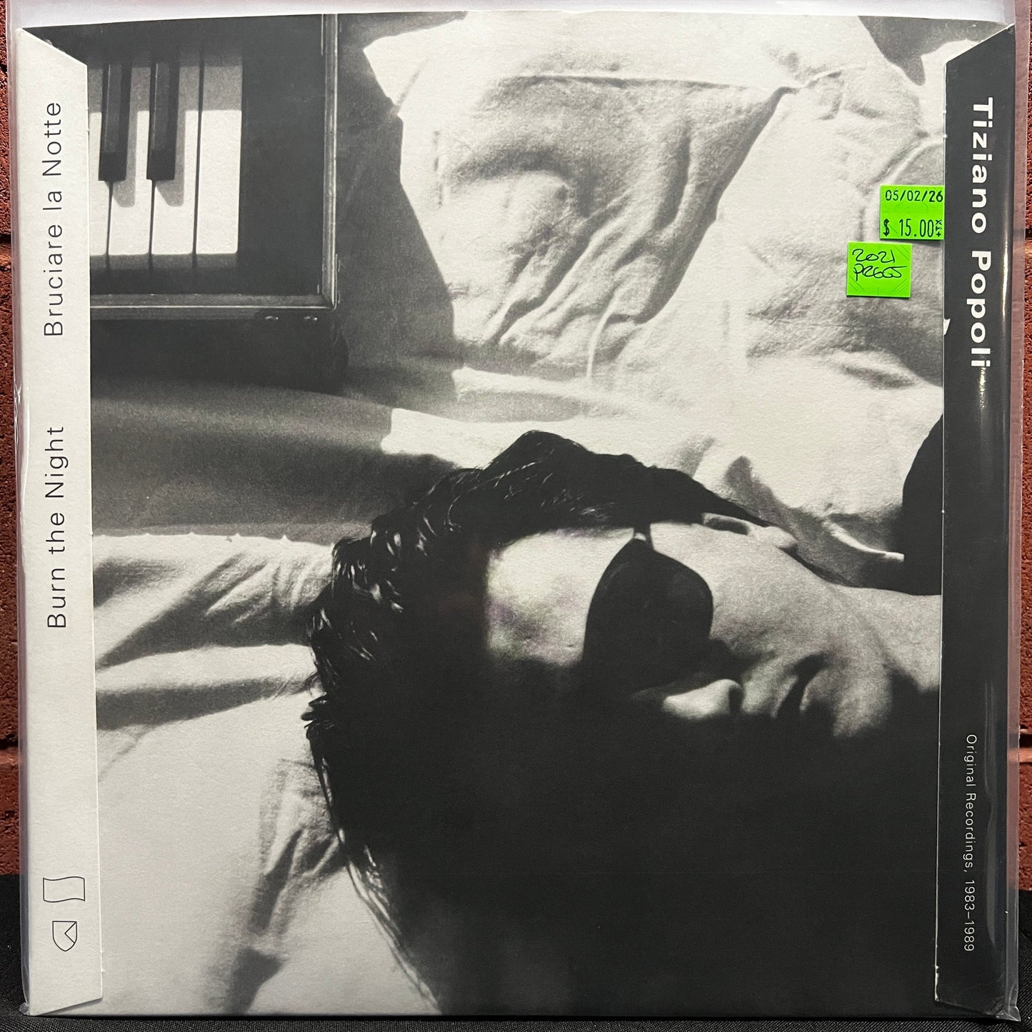 Used Vinyl: Tiziano Popoli "Burn The Night / Bruciare La Notte: Original Recordings, 1983–1989" 2xLP (2021 Press)