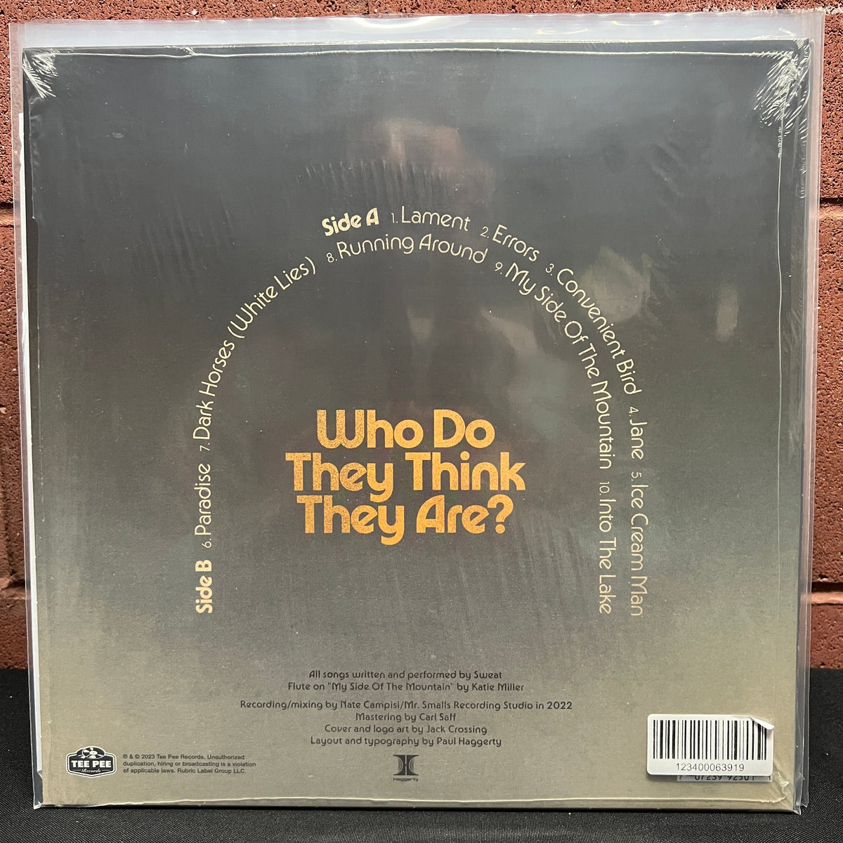 Used Vinyl: Sweat "Who Do They Think They Are?" LP (2023 Press - Red Vinyl)