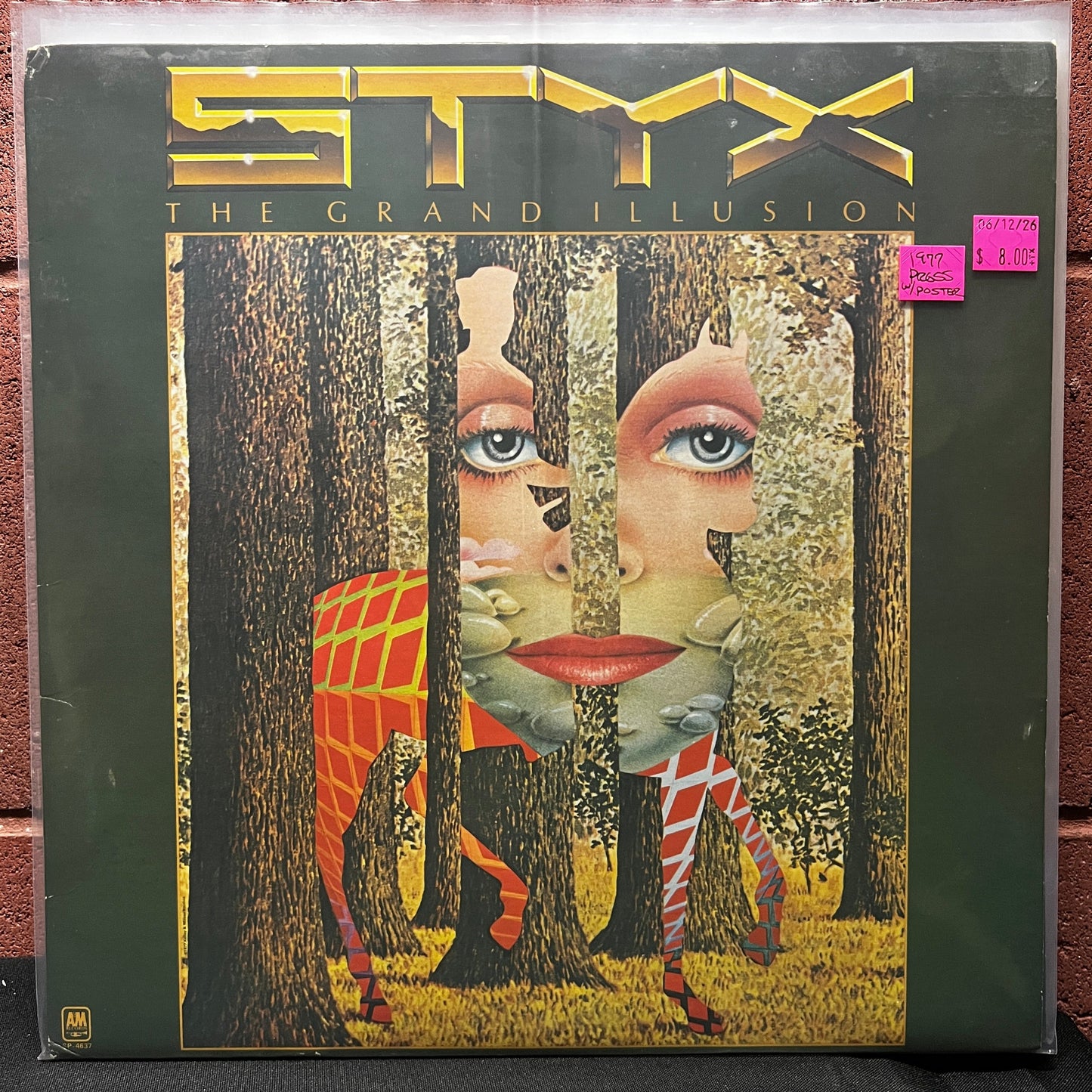 Used Vinyl: Styx ‎"The Grand Illusion" LP (1977 Press w/Poster)