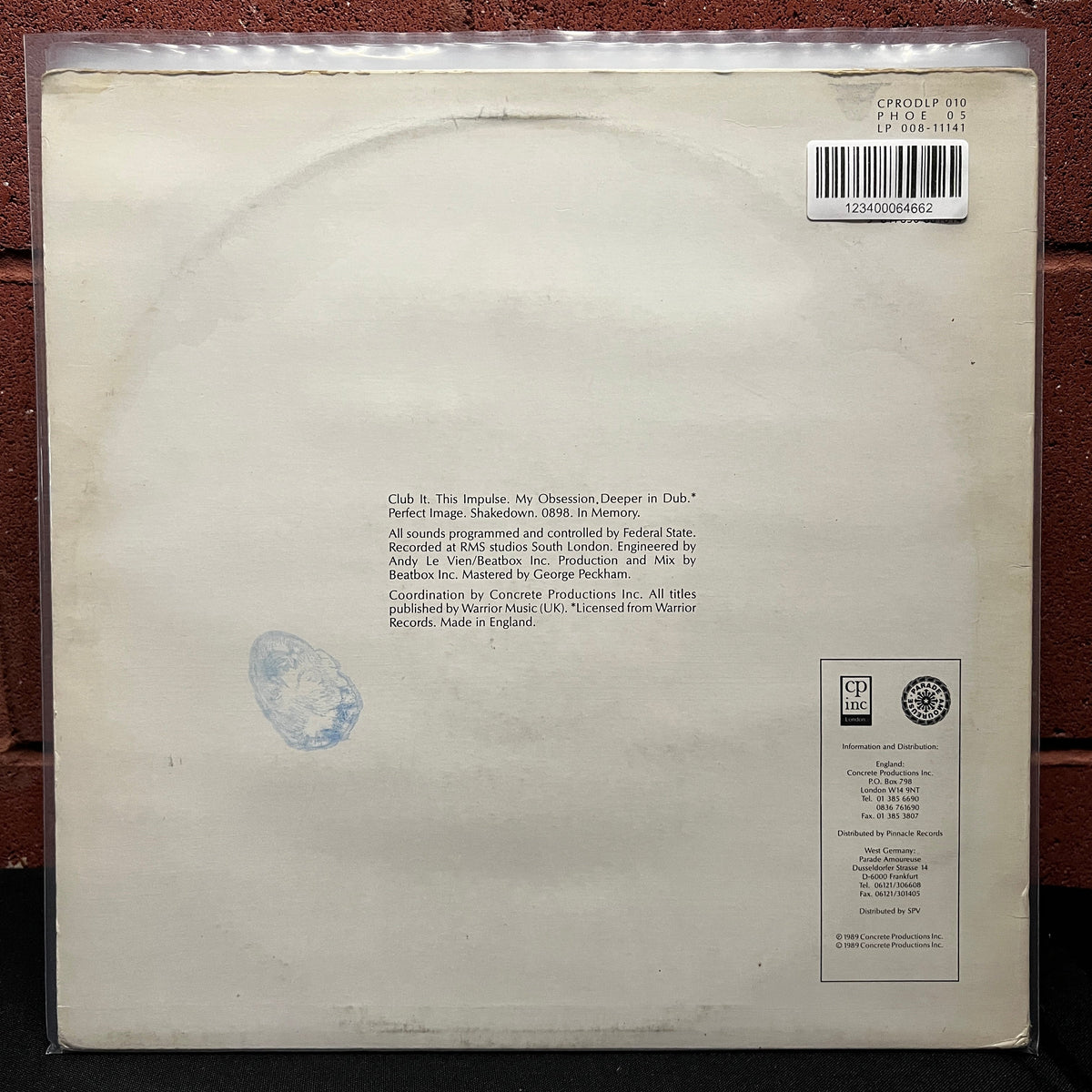 Used Vinyl: Federal State ‎"N: Euro" LP (1989 UK Press)