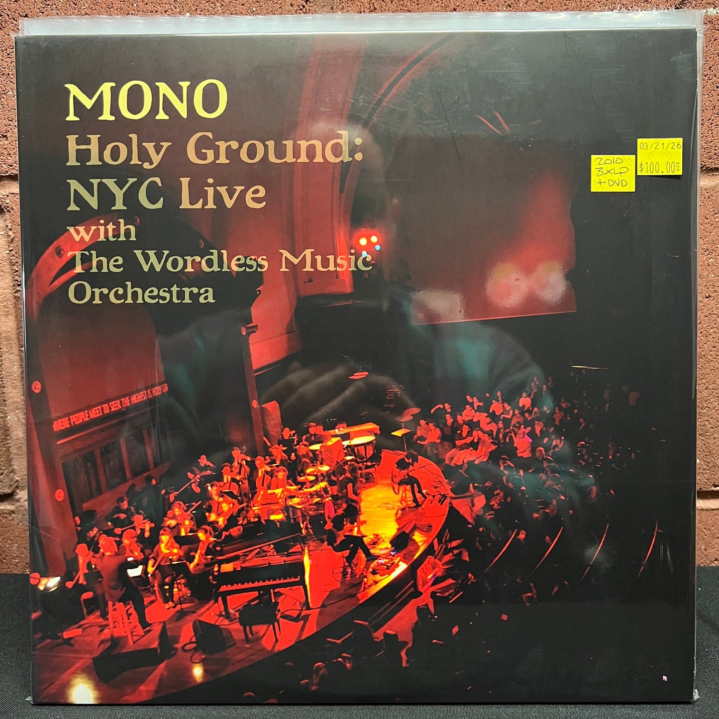 Used Vinyl: Mono "Holy Ground: NYC Live With The Wordless Music Orchestra" 3xLP+DVD (2010 Press)