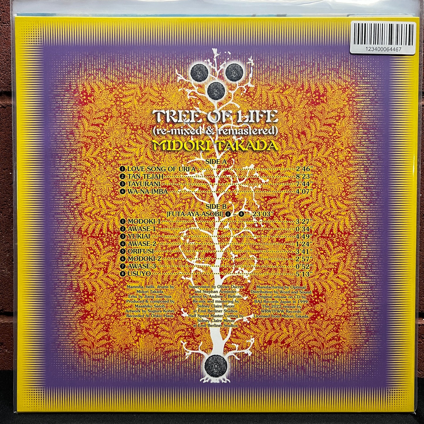 Used Vinyl: Midori Takada "Tree Of Life" LP (2022 Swiss Press)
