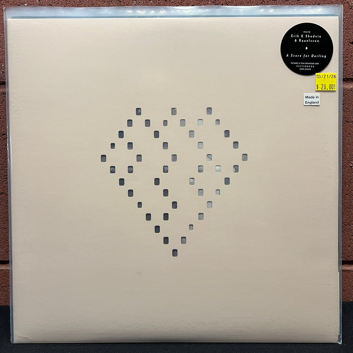 Used Vinyl: Erik K Skodvin & Rauelsson "A Score For Darling" LP (2018 German Press)