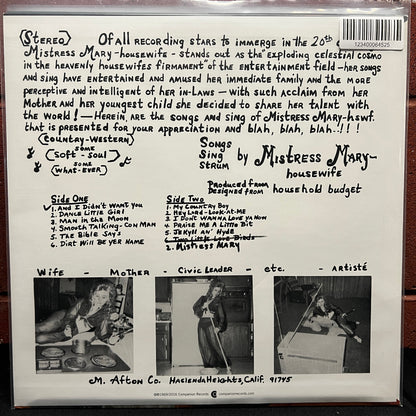 Used Vinyl: Mistress Mary "Housewife" LP (2016 Press)