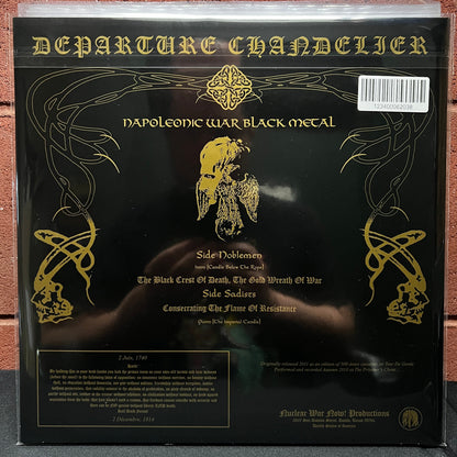 Used Vinyl: Departure Chandelier "The Black Crest Of Death, The Gold Wreath Of War" LP (Blue marbled vinyl)
