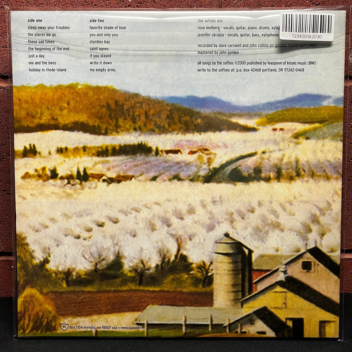 Used Vinyl: Softies "Holiday in Rhode Island" LP (Original 2000 US pressing)