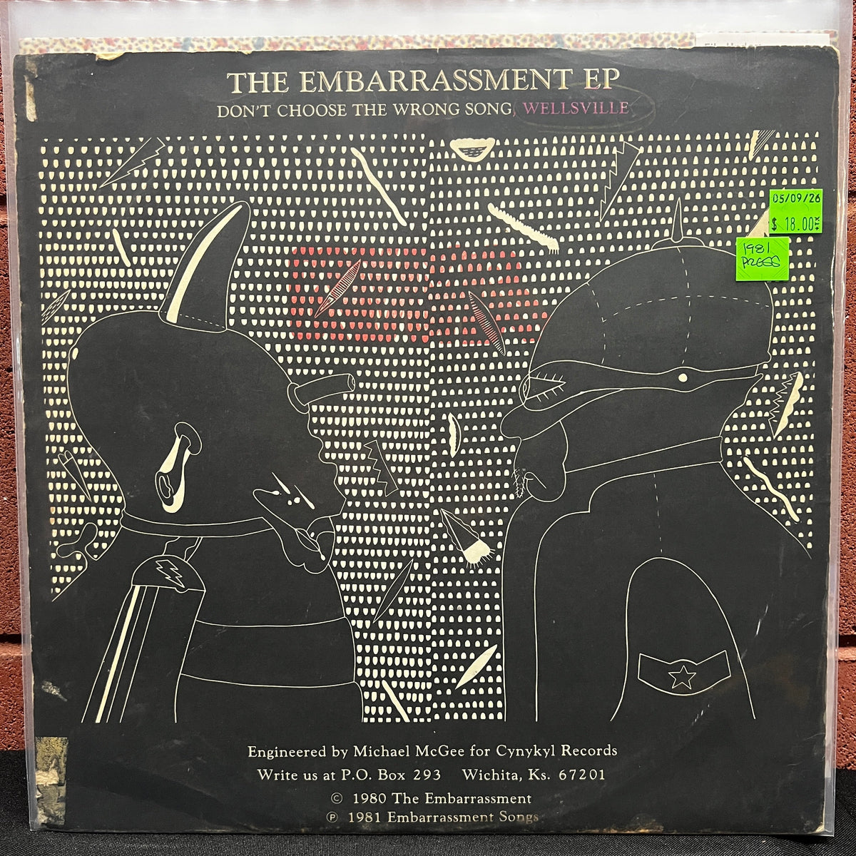 Used Vinyl: The Embarrassment "The Embarrassment EP" 12" (1981 First Press)