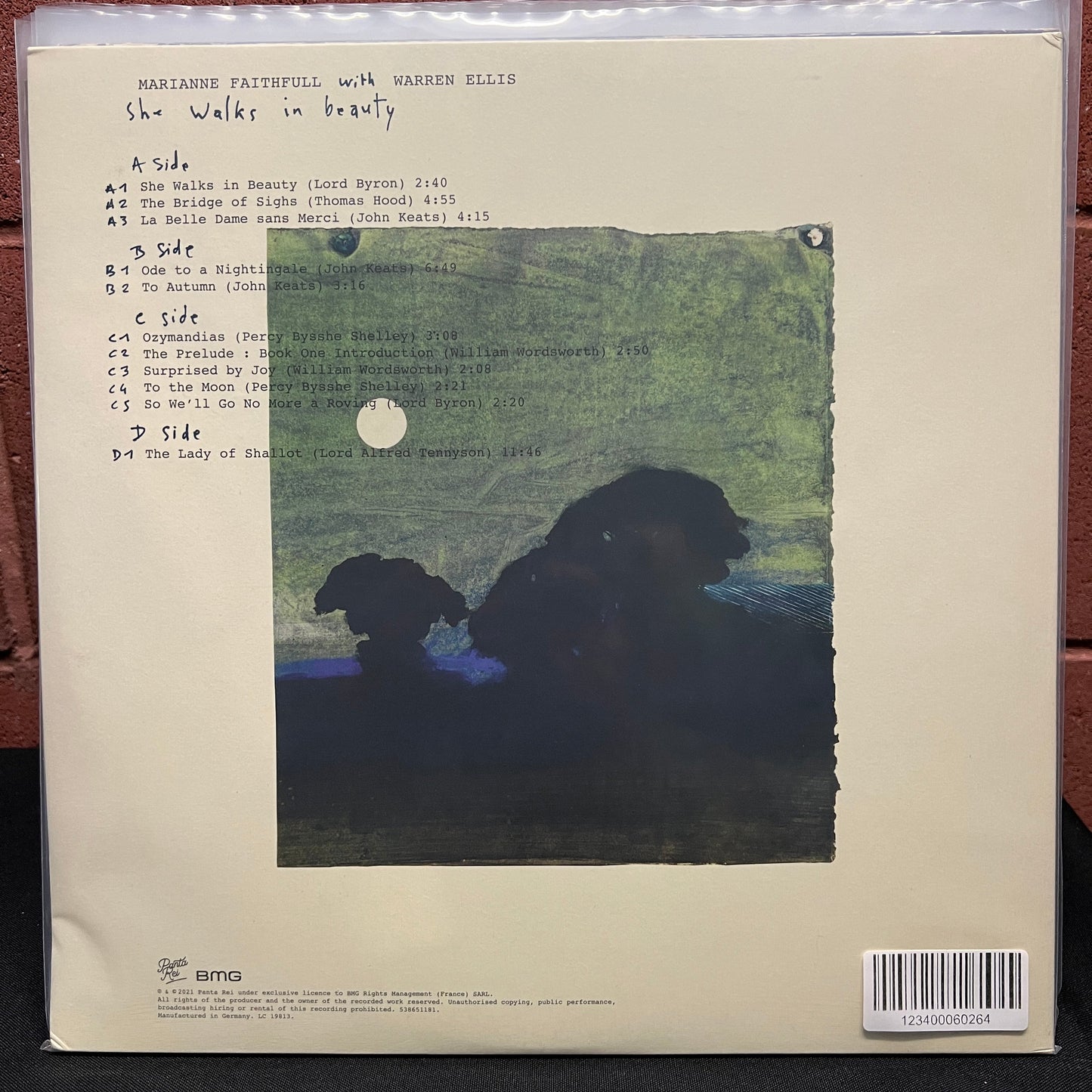 Used Vinyl: Marianne Faithfull with Warren Ellis "She Walks In Beauty" 2xLP