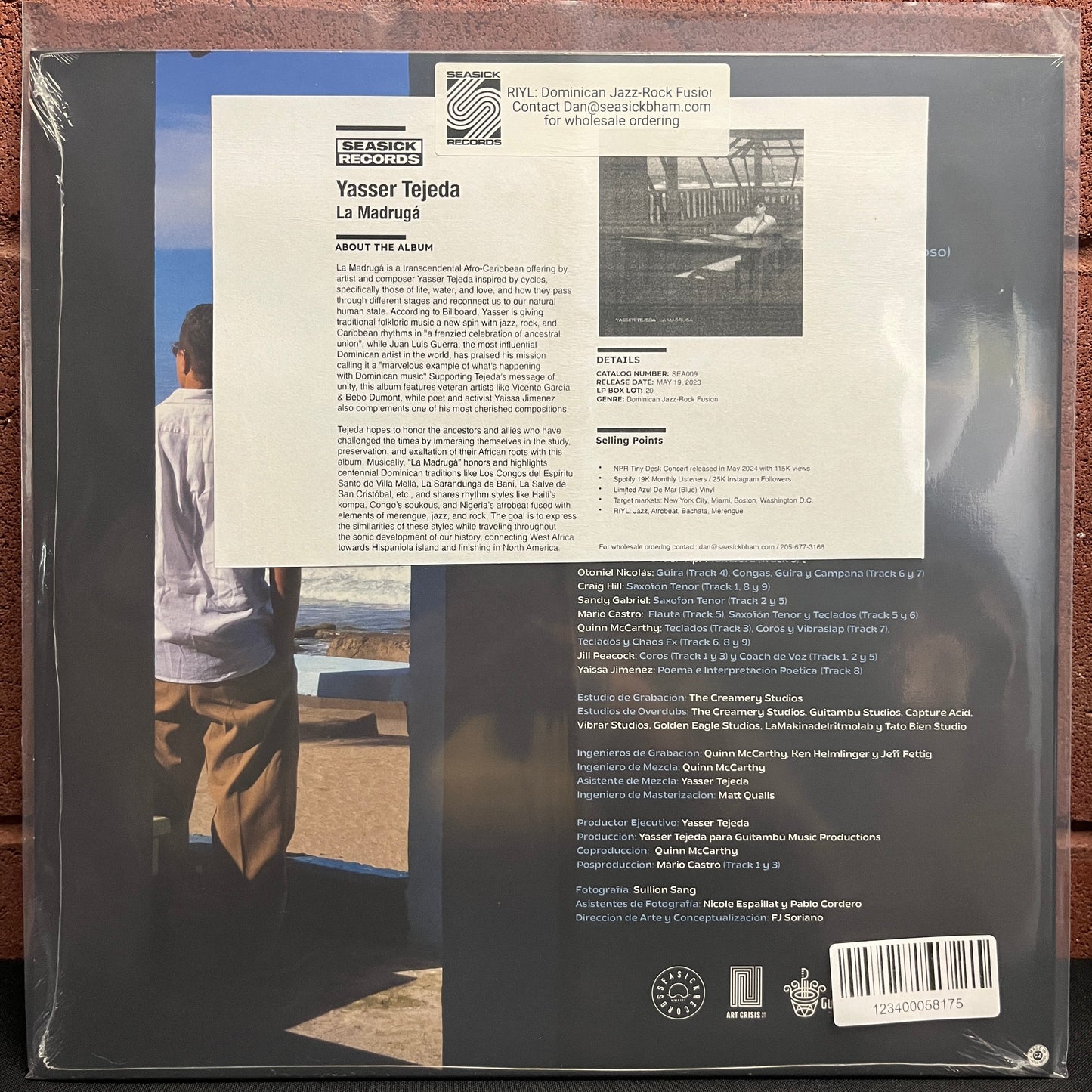 Used Vinyl: Yasser Tejeda "La Madruga" LP (Sealed)