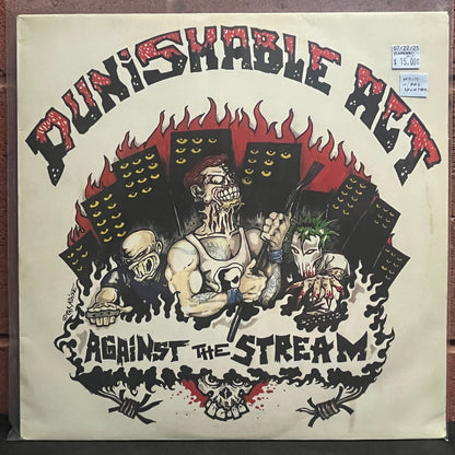 Used Vinyl: Punishable Act "Against The Stream" LP (White with red splatter vinyl)
