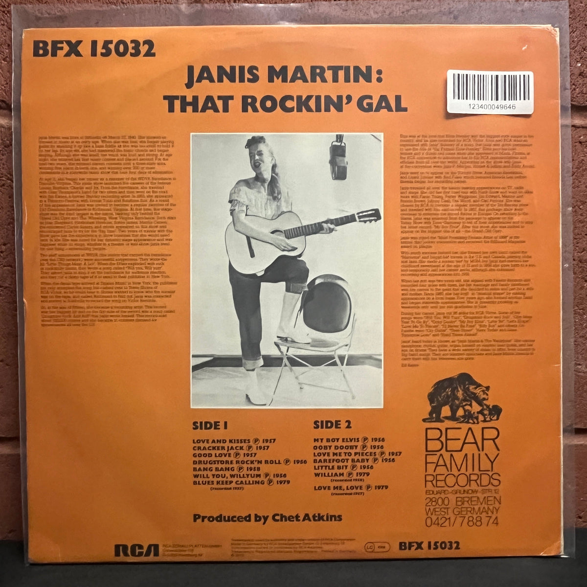Used Vinyl: Janis Martin "That Rockin' Gal" LP (German pressing)