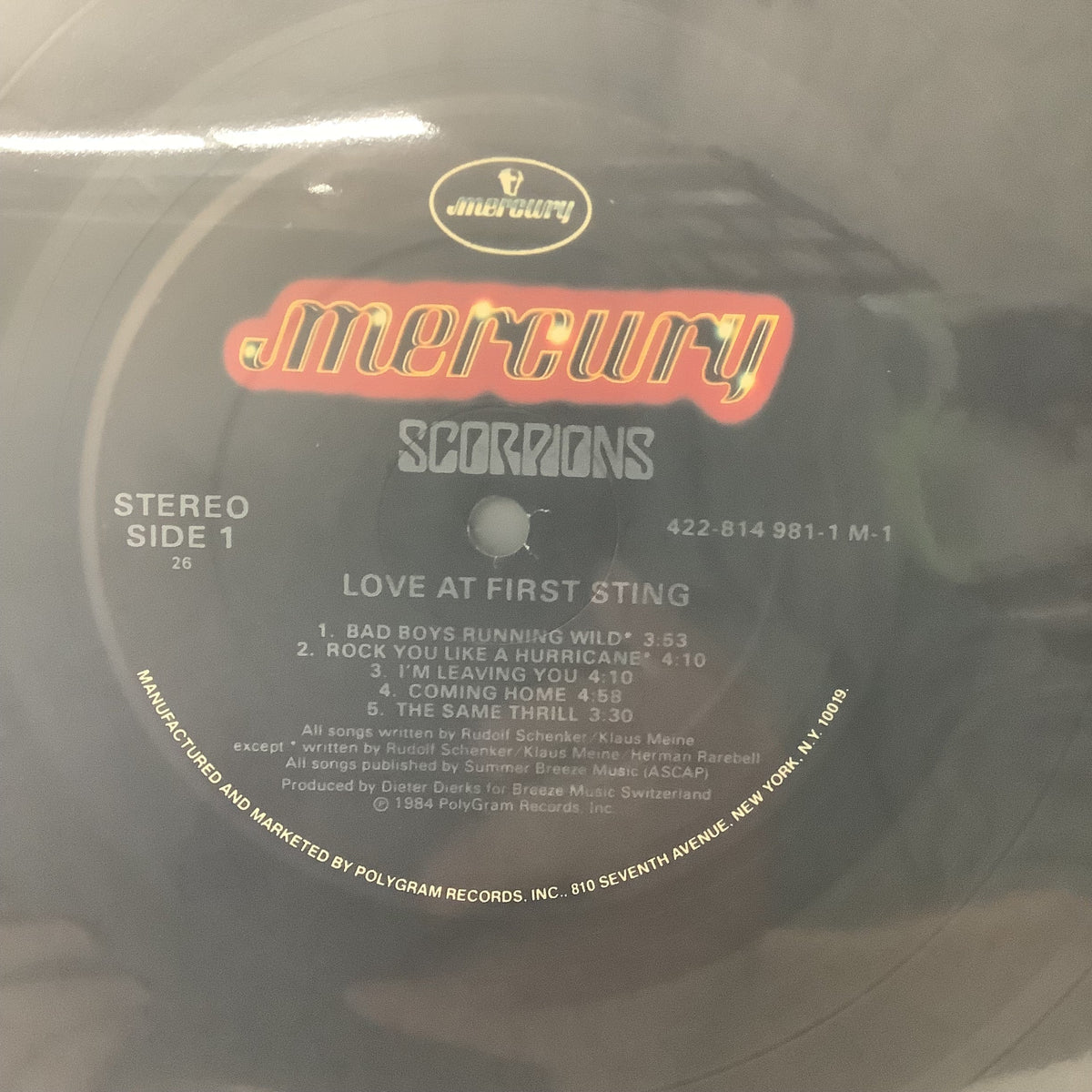 Scorpions - Love at First Sting - Autographed LP