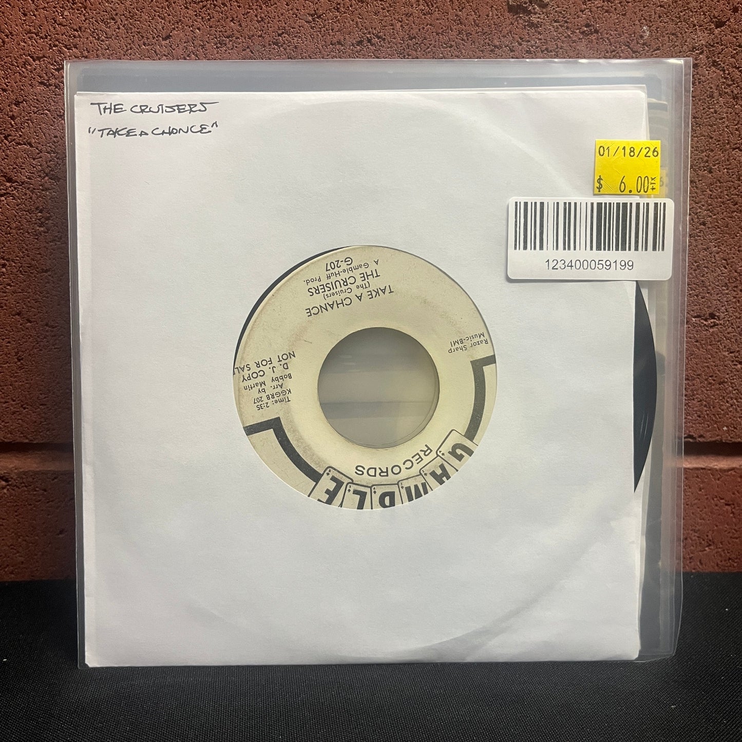 Used Vinyl: The Cruisers "I Need You So/Take A Chance" 7"