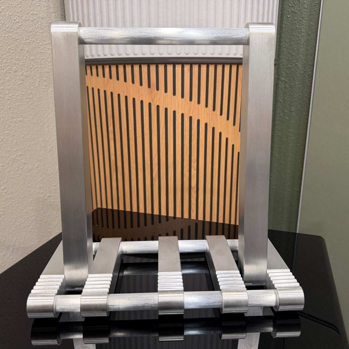 Machined Aluminum Custom Hand-Made Record Display Stand