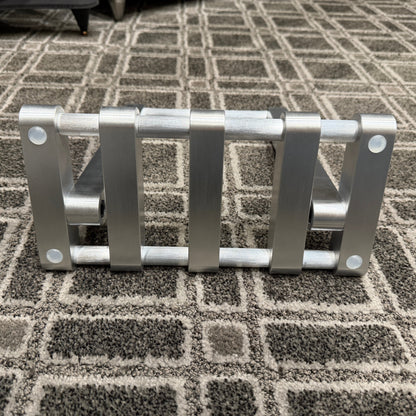Machined Aluminum Custom Hand-Made Record Display Stand