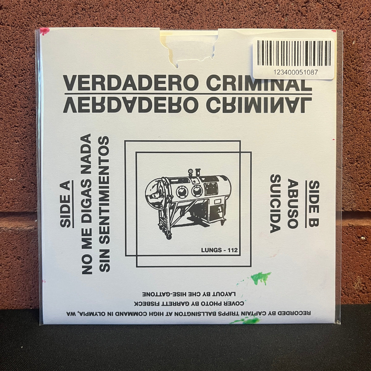 Used Vinyl: Control Test "S/T" 7"
