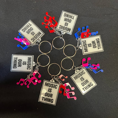1-2-3-4 Go! Records Keychain, Assorted styles