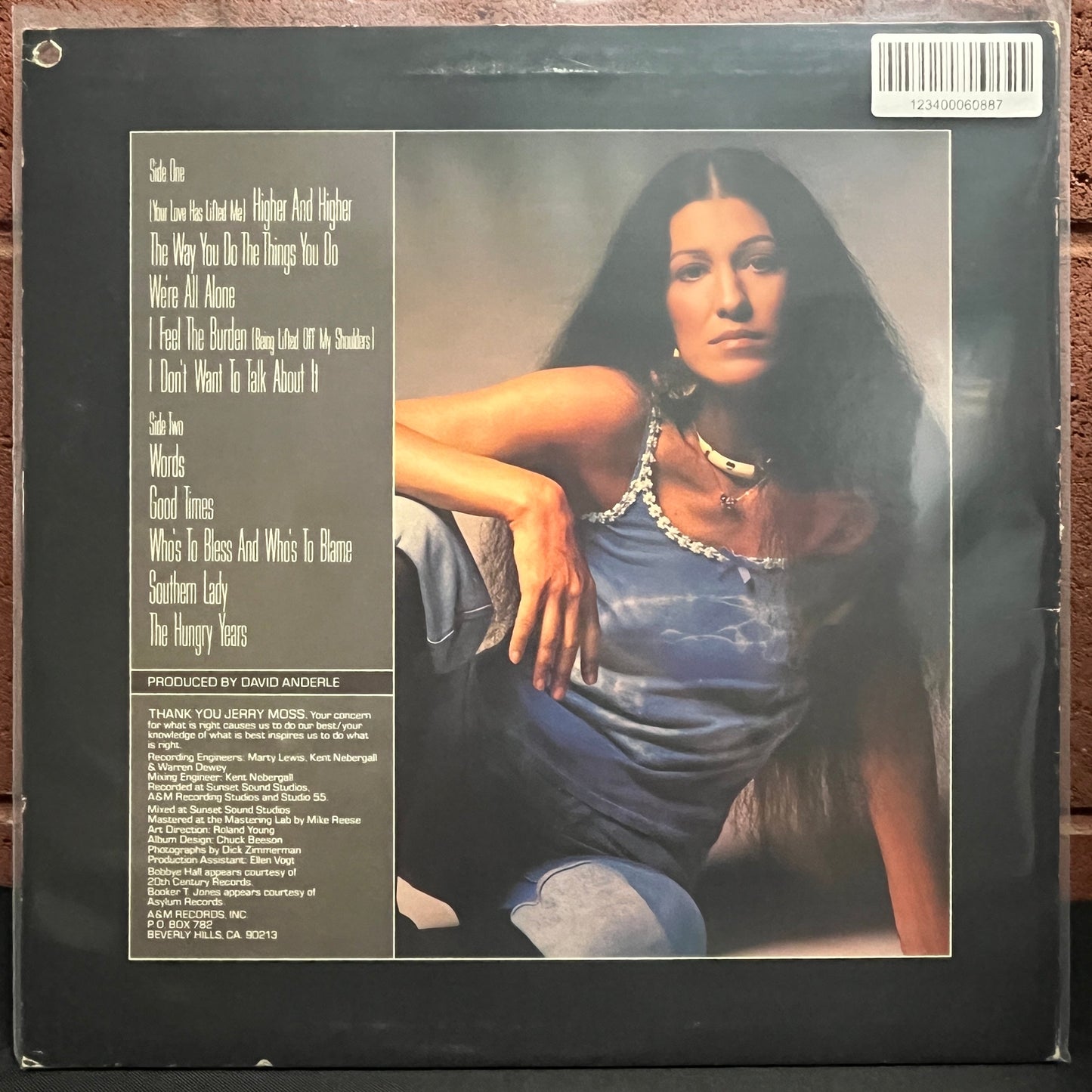 Used Vinyl: Rita Coolidge "Anytme...Anywhere" LP (1977 Promo Press)