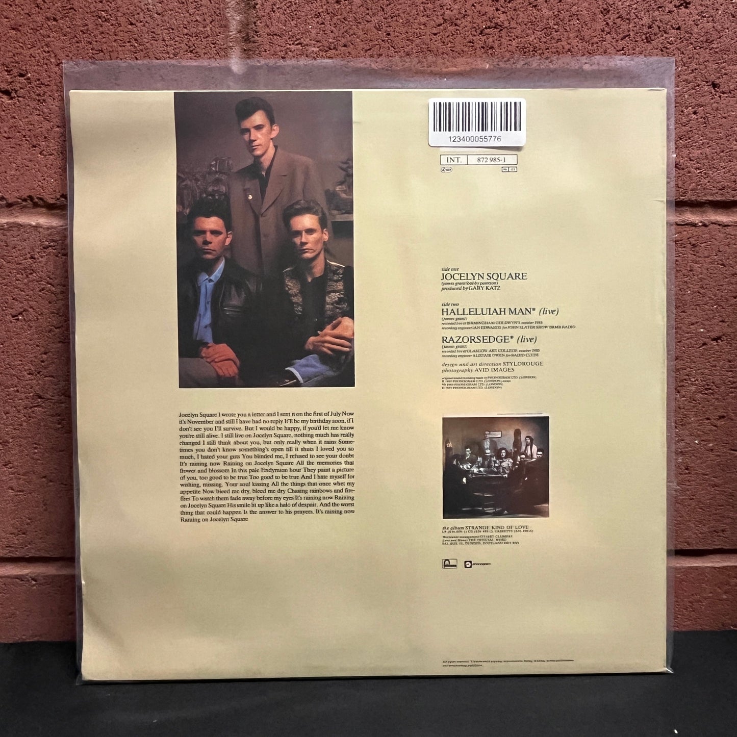 Used Vinyl: Love And Money "Jocelyn Square" 12" (1989 UK Press)