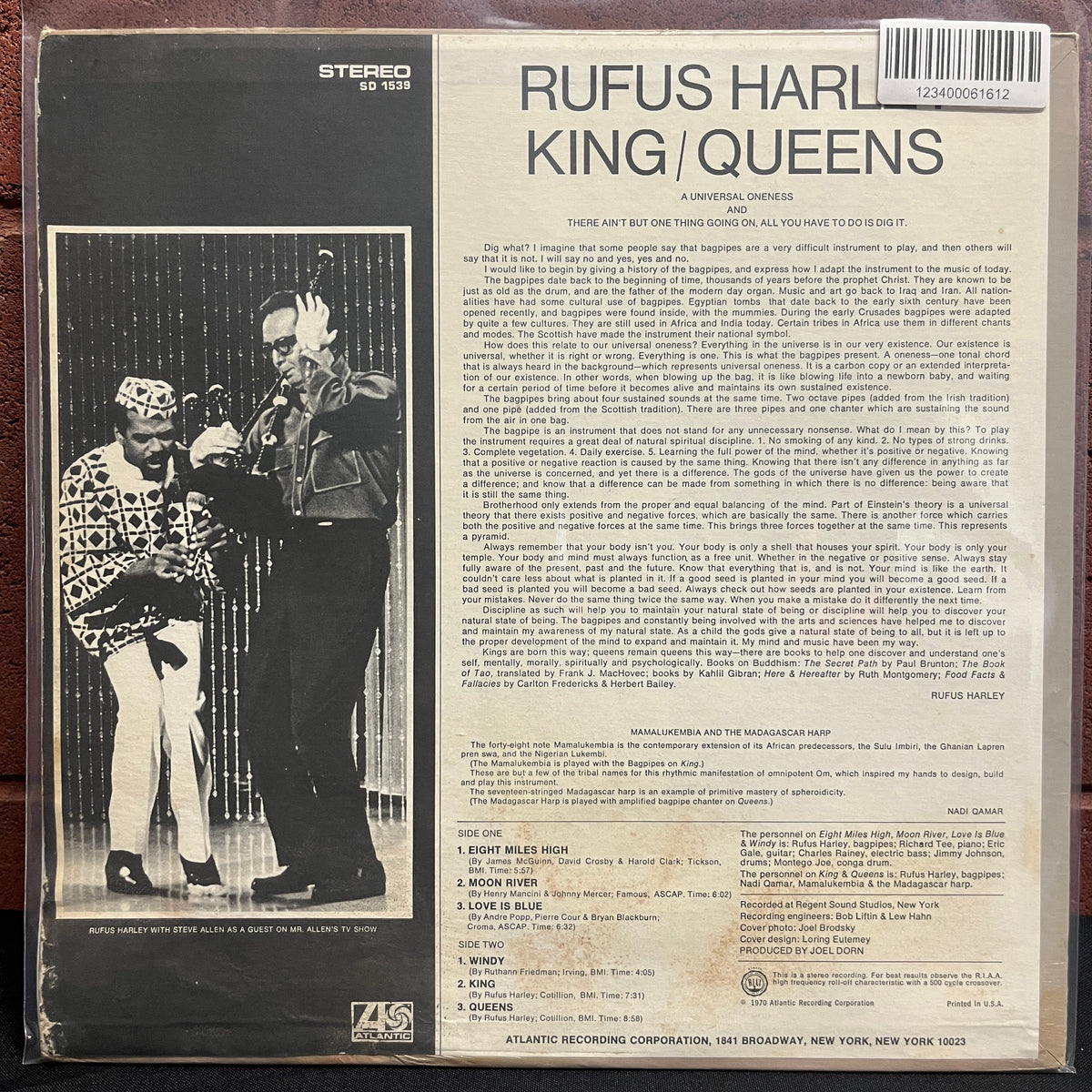 Used Vinyl: Rufus Harley "King/Queens" LP (1970 Press)