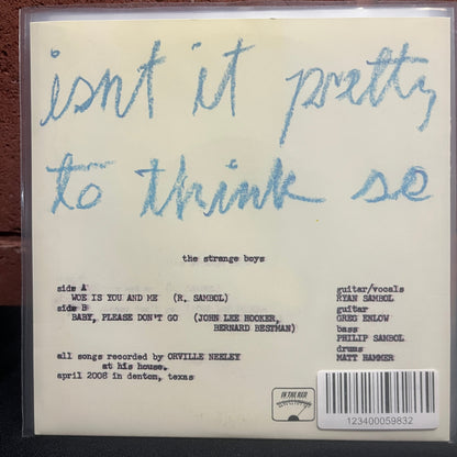 Used Vinyl: Strange Boys "Woe Is you And Me" 7"