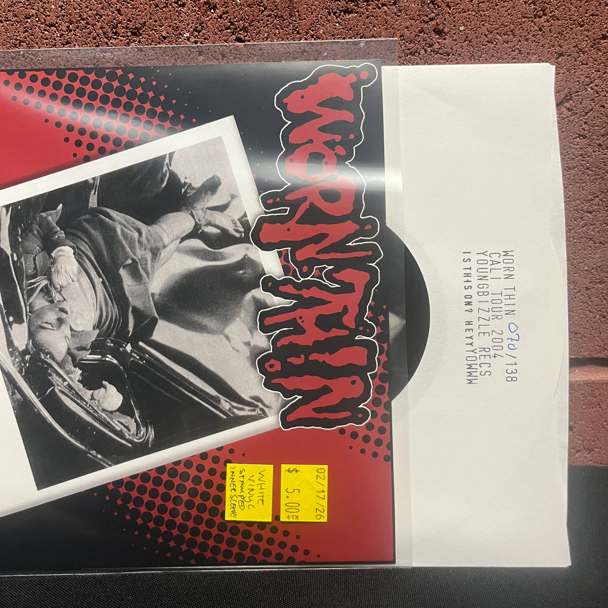 Used Vinyl: Worn Thin "Remnants of What Could Have Been" 7" (White vinyl, numbered)