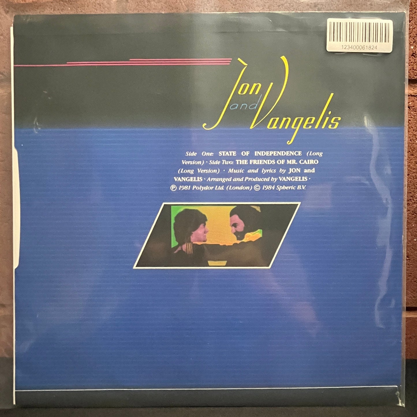 Used Vinyl: Jon Anderson And Vangelis "State Of Independence" 12" (1984 UK Press)