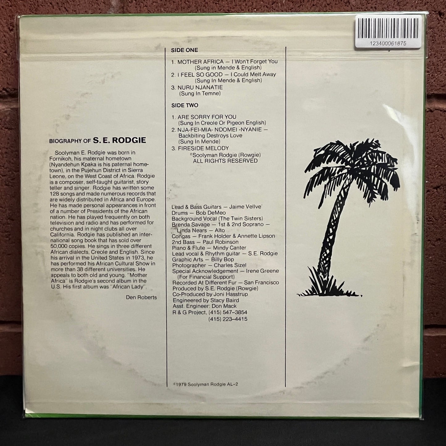 Used Vinyl: Soolyman Rodgie "Mother Africa" LP (1979 Press)
