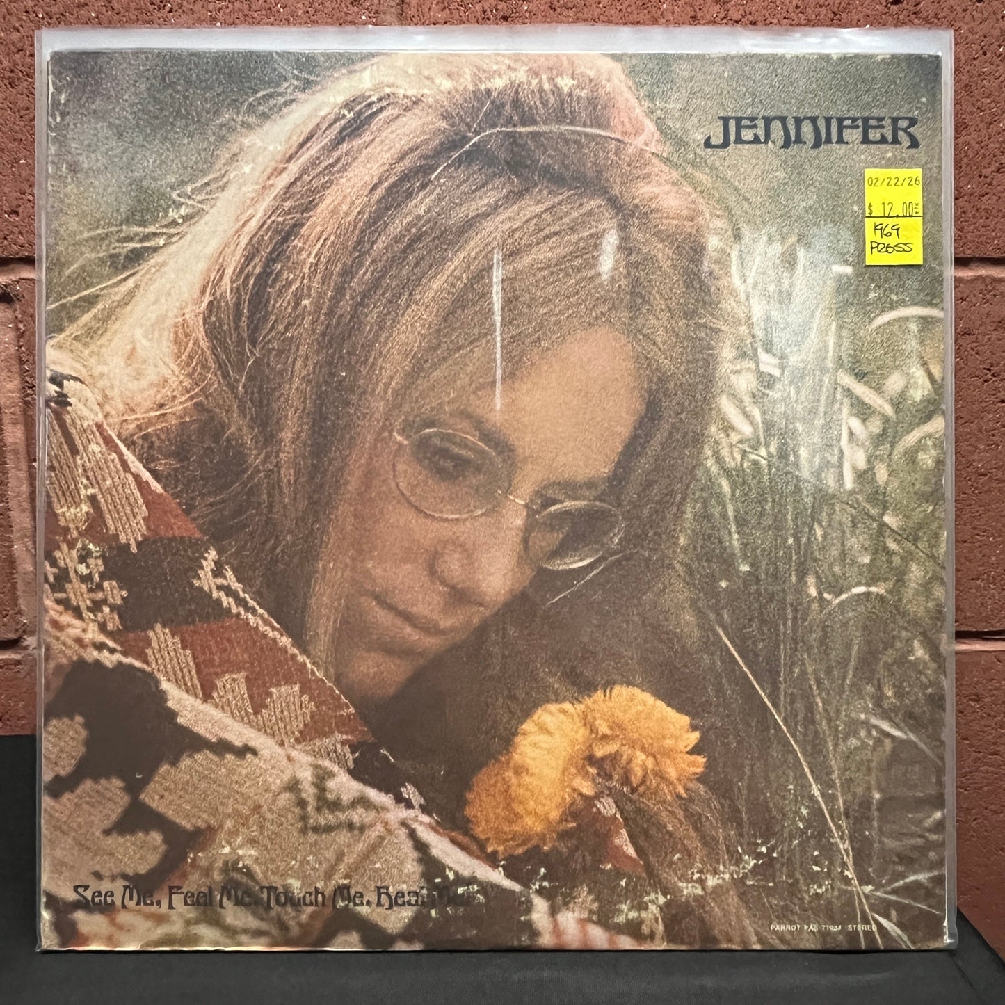 Used Vinyl: Jennifer "See Me, Feel Me, Touch Me, Heal Me!" LP (1969 Press)