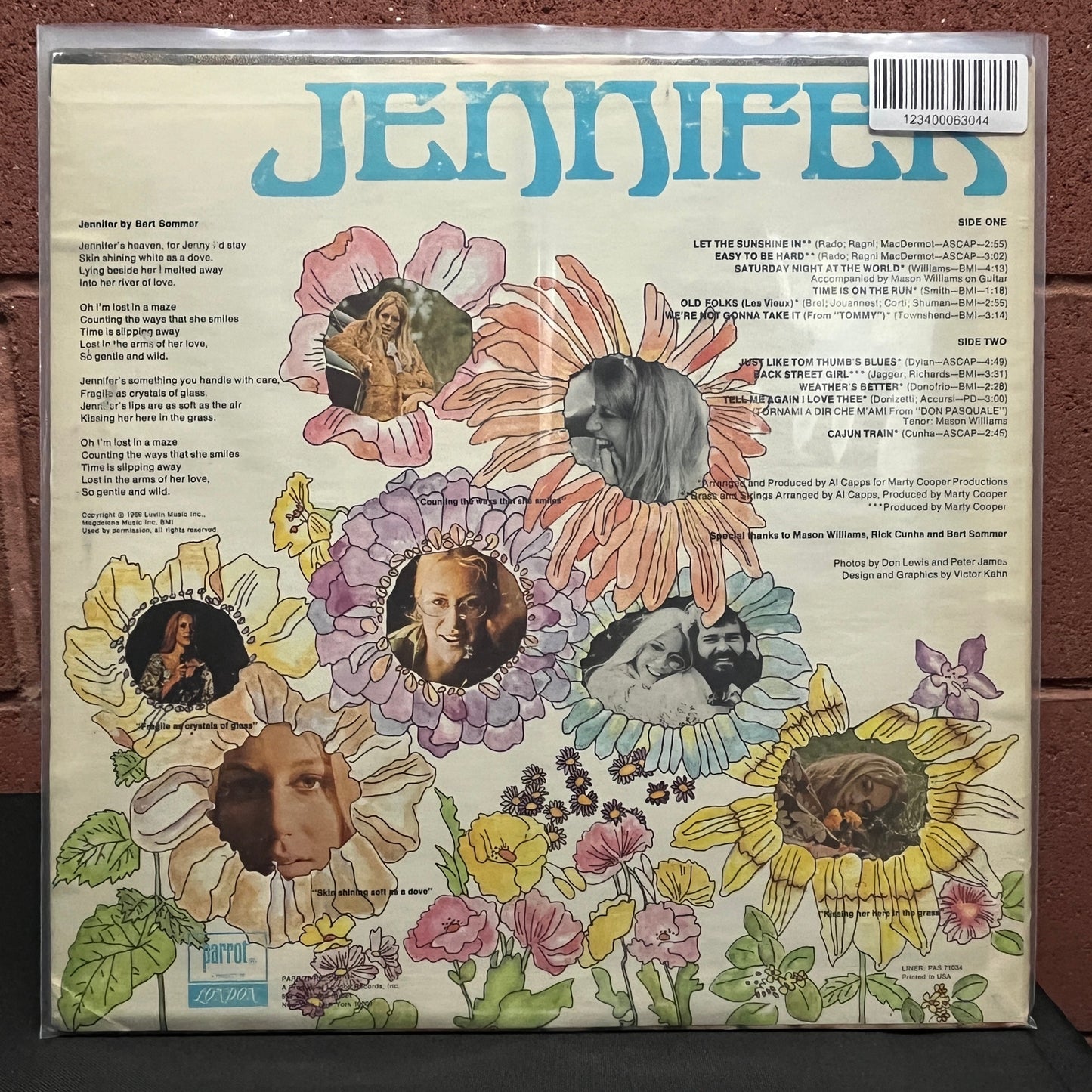 Used Vinyl: Jennifer "See Me, Feel Me, Touch Me, Heal Me!" LP (1969 Press)