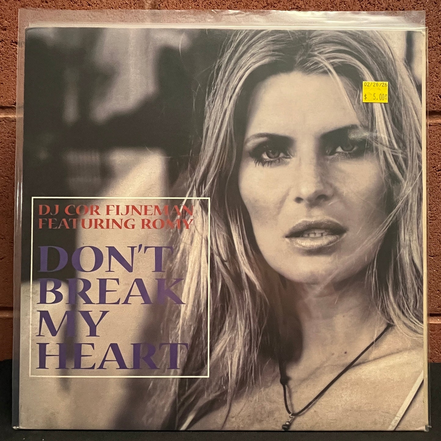 Used Vinyl: DJ Cor Fijneman Featuring Romy "Don't Break My Heart" 12" Single