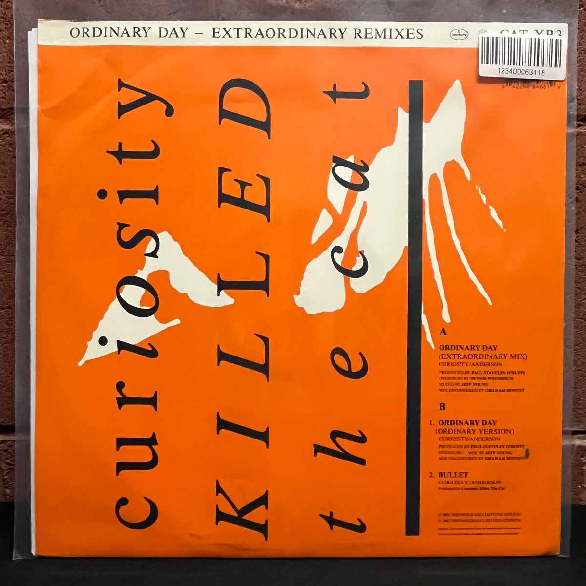Used Vinyl: Curiosity Killed The Cat "Ordinary Day (Twelve Inch Extraordinary Remixes)" 12" (1987 UK Press)
