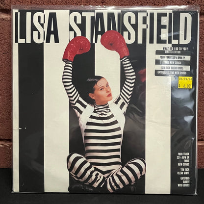 Used Vinyl: Lisa Stansfield ‎"What Did I Do To You?" 10" (1990 Press - Clear Vinyl)