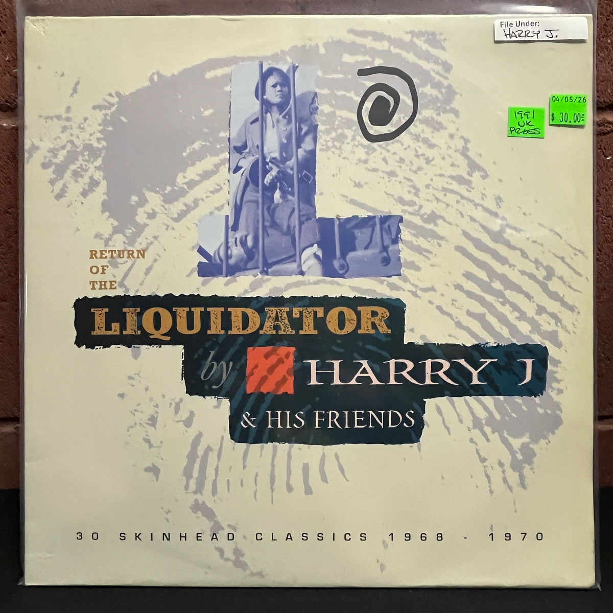 Used Vinyl: Harry J & His Friends "Return Of The Liquidator (30 Skinhead Classics 1968-1970)" 2xLP (1991 UK Press)