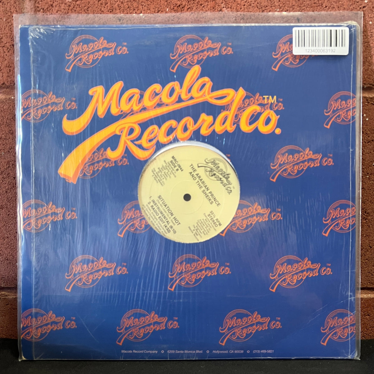 Used Vinyl: The Arabian Prince & The Sheiks ‎"Situation Hot" 12" (1986 Press)
