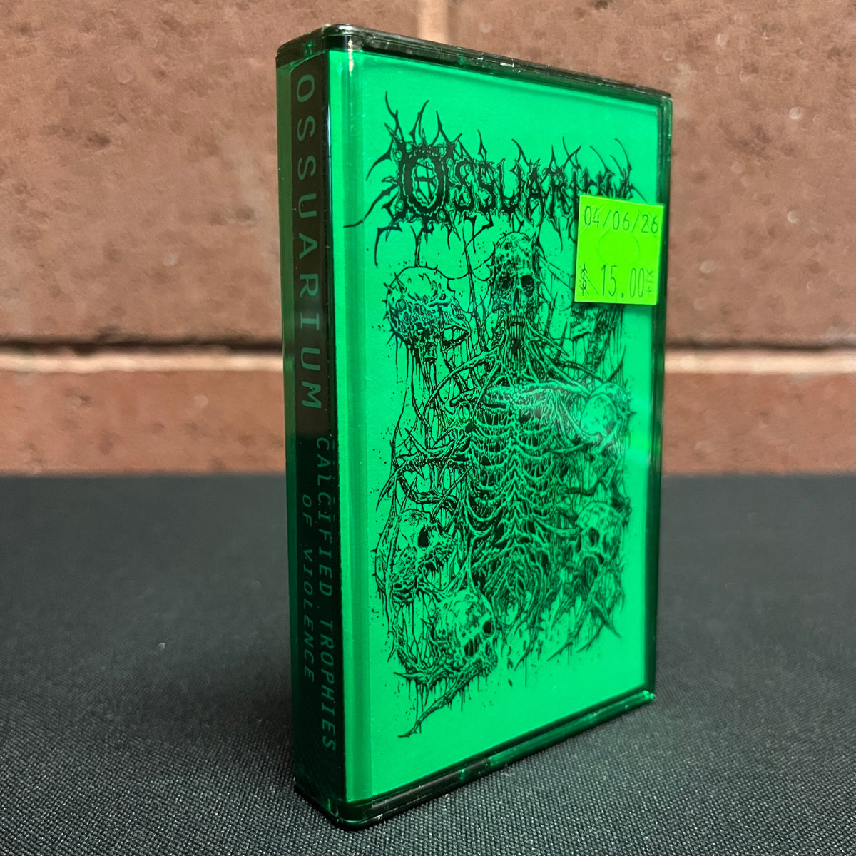 Used Cassette: Ossuarium "Calcified Trophies Of Violence" Tape