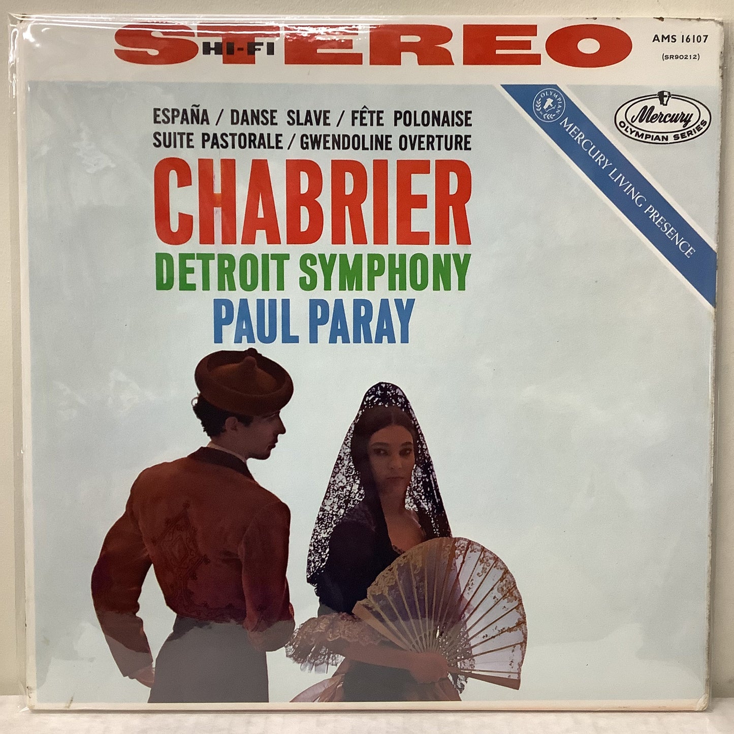 Paul Paray - Conducts the Music of Chabrier - UK Mercury LP