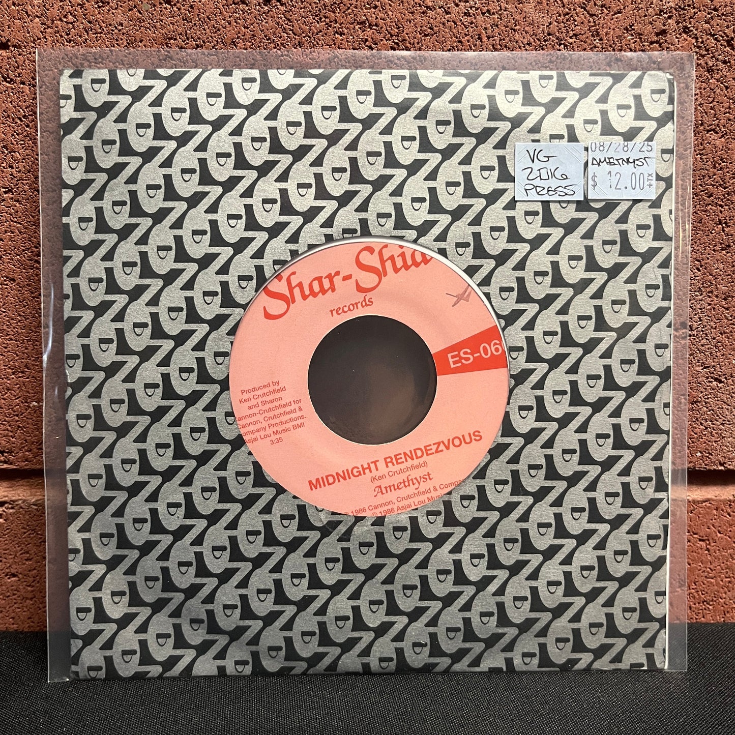 Used Vinyl: Amethyst "Midnight Rendezvous" 7"