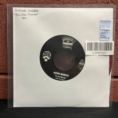 Used Vinyl: Sister Mantos "Fin Del Mundo" 7" (Red Marble Vinyl)