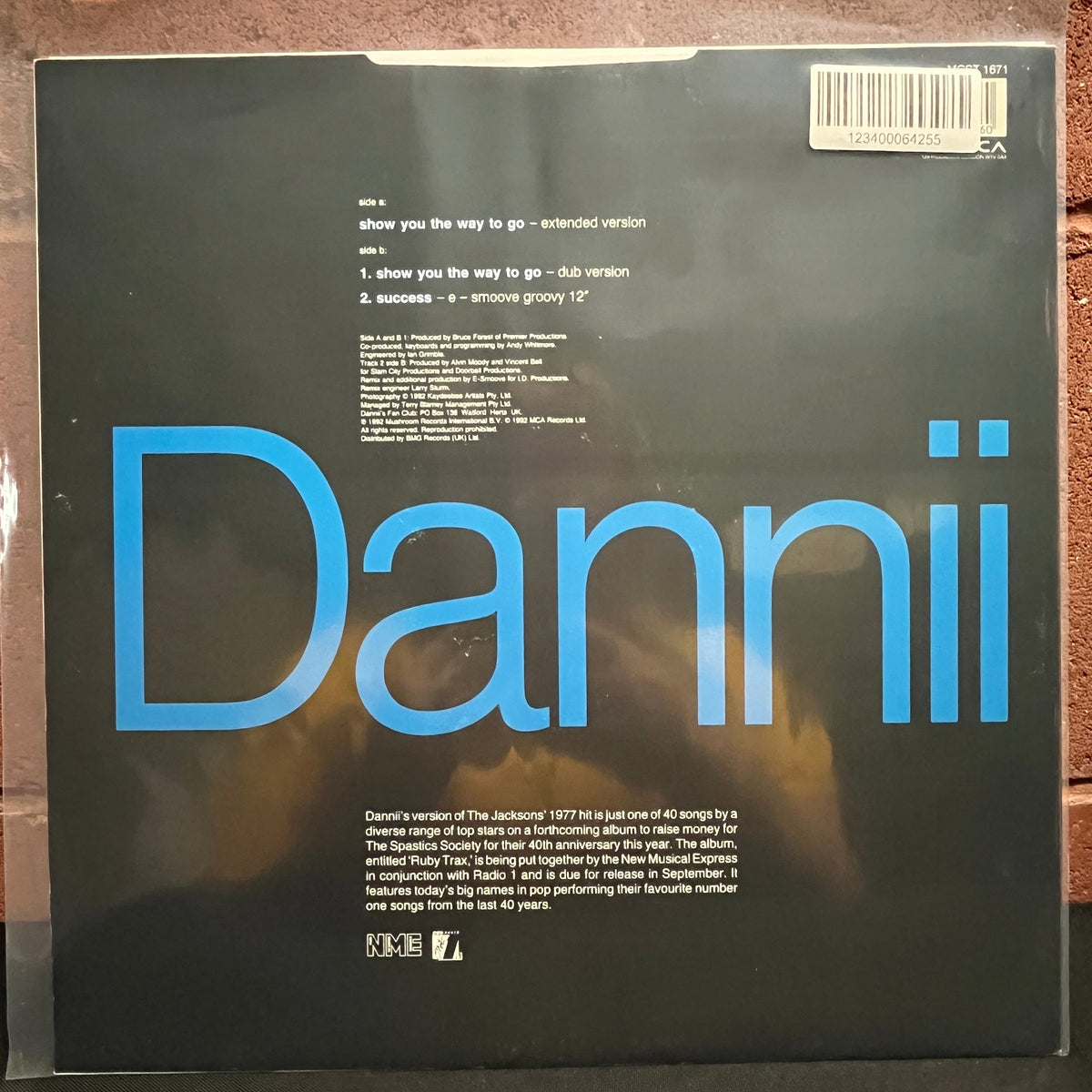 Used Vinyl: Dannii Minogue ‎"Show You The Way To Go" 12" (1992 UK Press)
