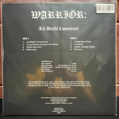 Used Vinyl: Warrior "Let Battle Commence" LP (2020 Press)