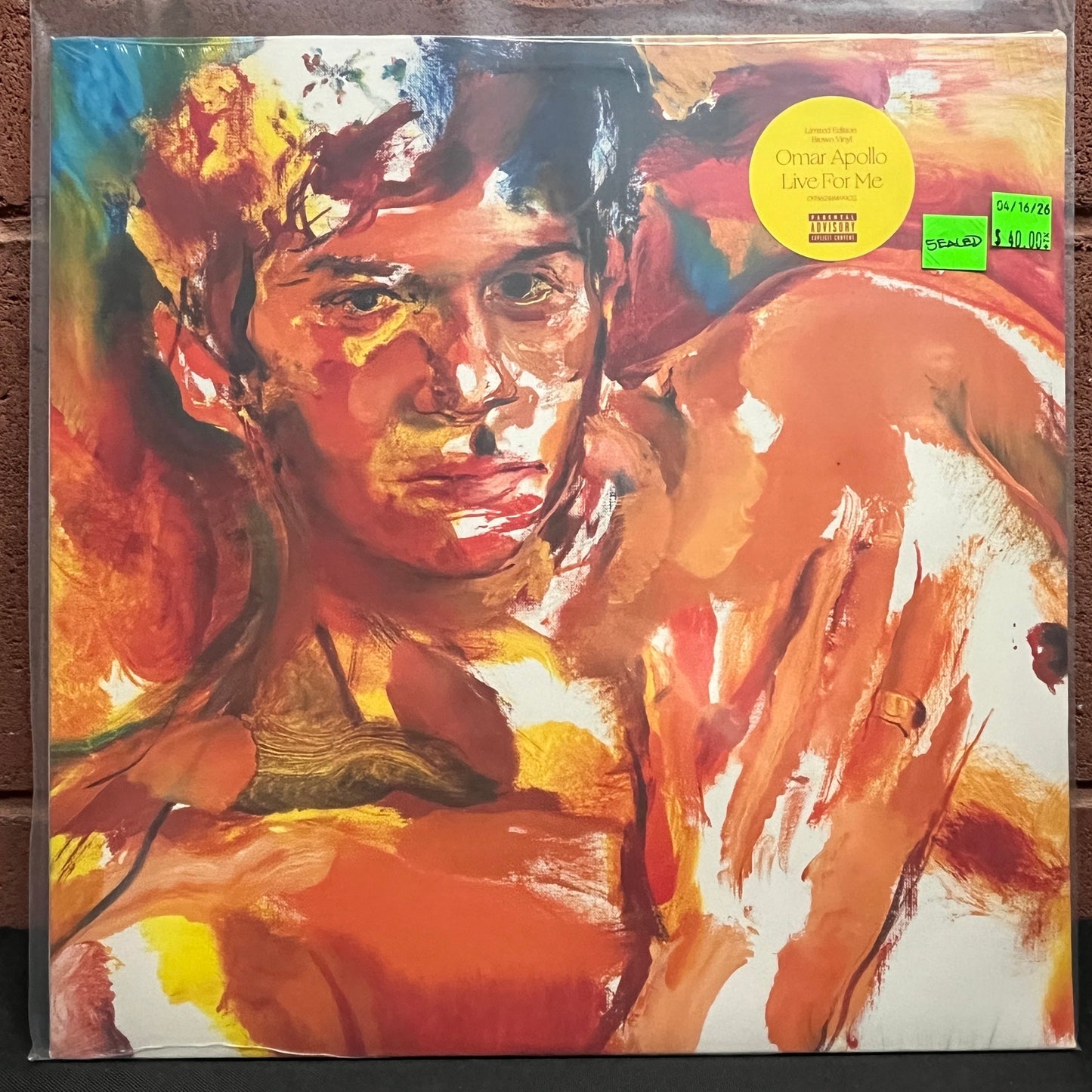Used Vinyl: Omar Apollo "Live For Me" LP (2023 Press - Brown Vinyl - Sealed)