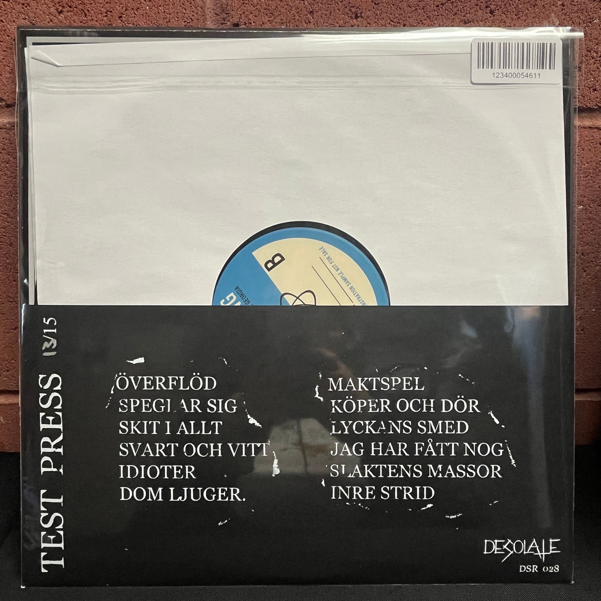 Used Vinyl: Dissekerad "Inre Strid" LP (Test Press)