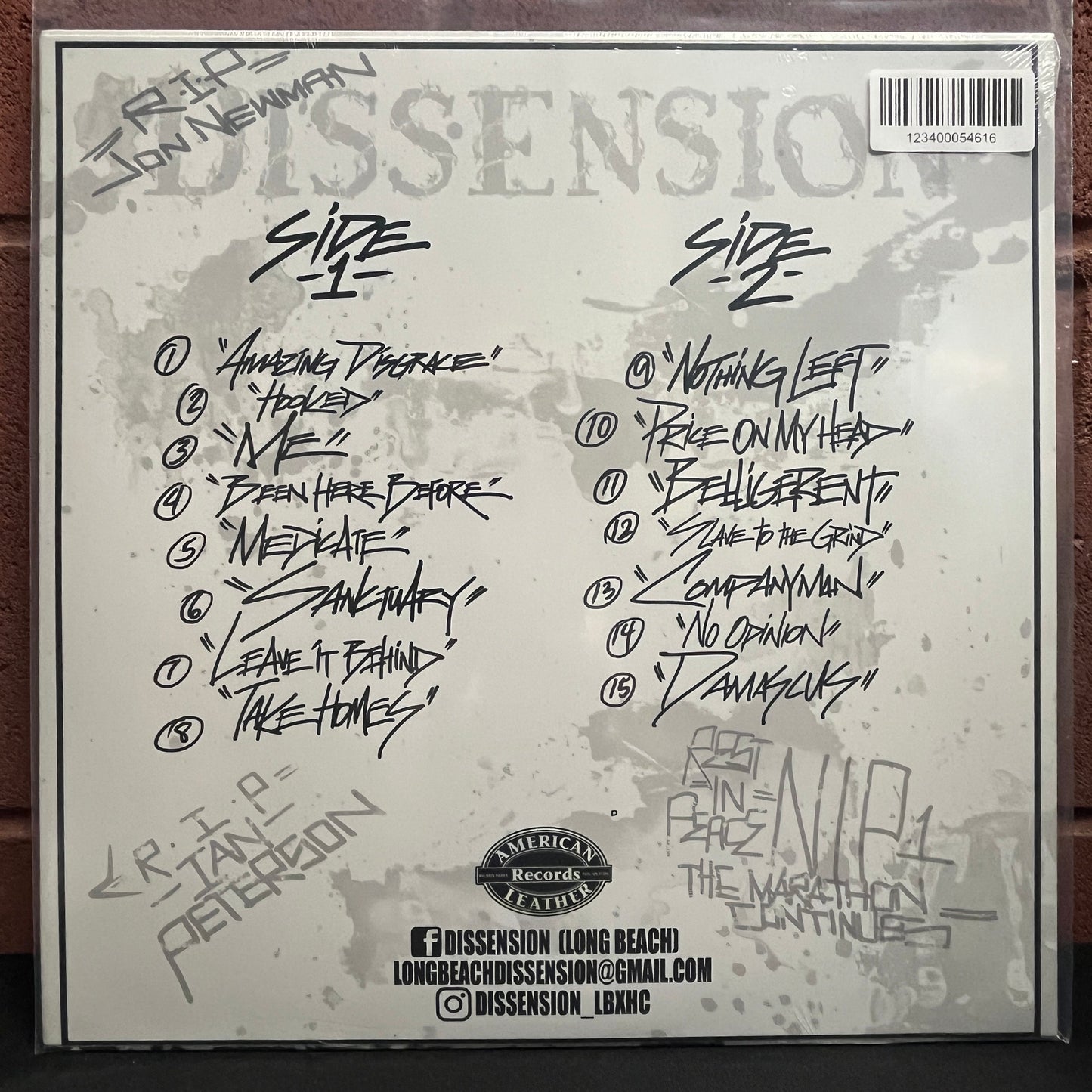 Used Vinyl: Dissension "Amazing Disgrace" LP