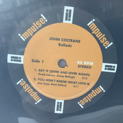 Jiohn Coltrane - Ballads - ORG 45RPM 2x LP