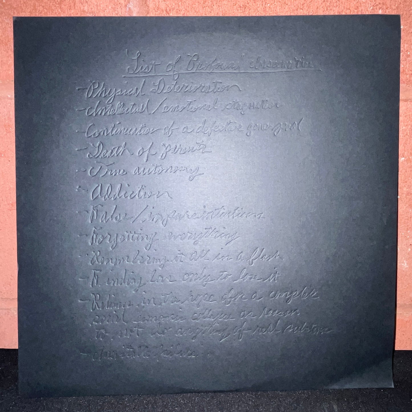 Used Vinyl: Drunkdriver / Mattin "List Of Profound Insecurities" LP