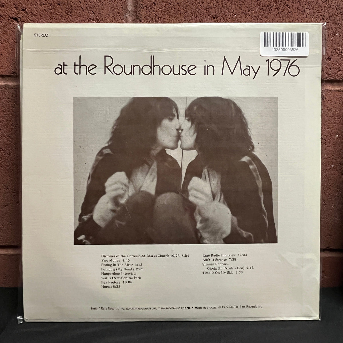 Used Vinyl: Patti Smith "Live In London At The Roundhouse In May 1976" 2xLP (1977 Switzerland Press Robert Mapplethorpe Cover)