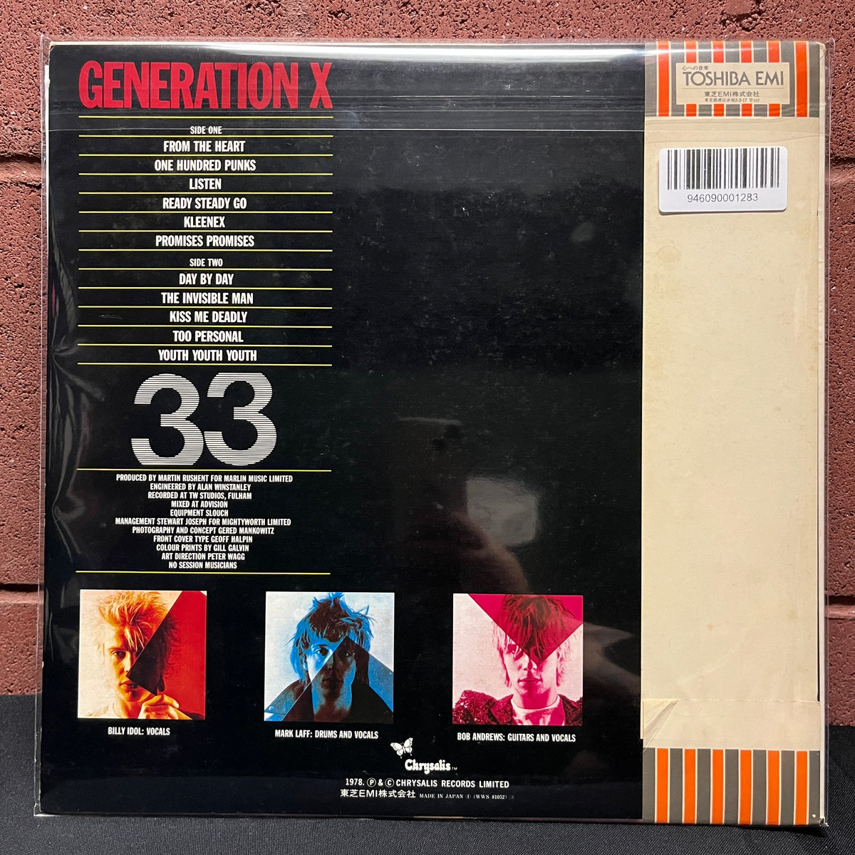 Used Vinyl: Generation X "S/T" LP (Japanese White Label Promo)