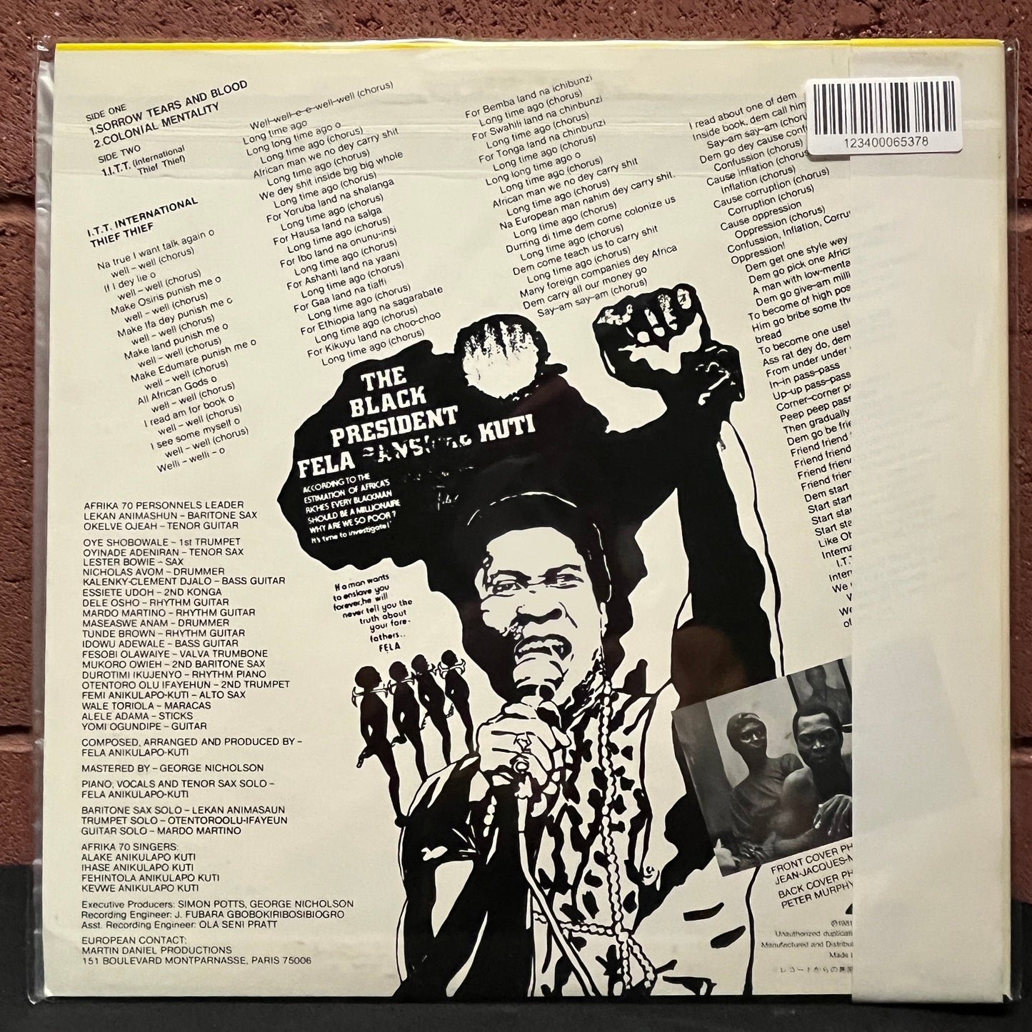 Used Vinyl: Fela Kuti "Black President" LP (1981 Japanese Issue)