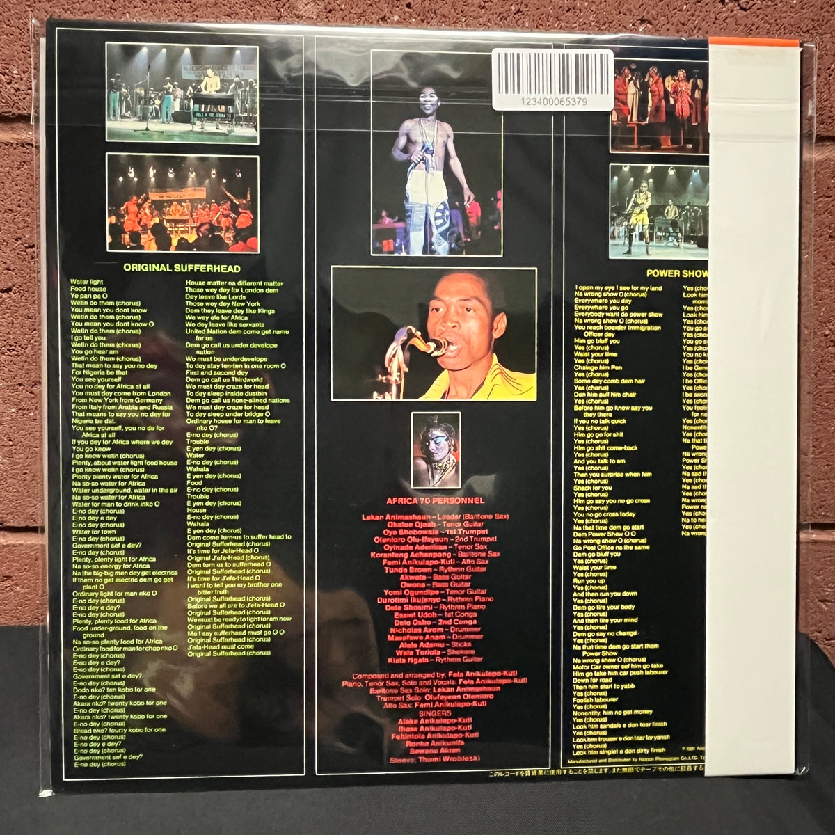 Used Vinyl: Fela Kuti "Original Sufferhead" LP (1982 Japanese White Label Promo)